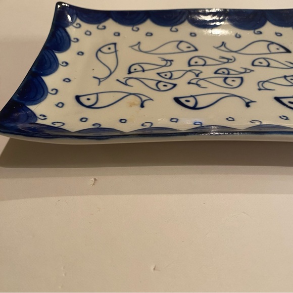 Ceramic Fish Design sushi plate 7 1/4” x 4 1/4” - Picture 4 of 6